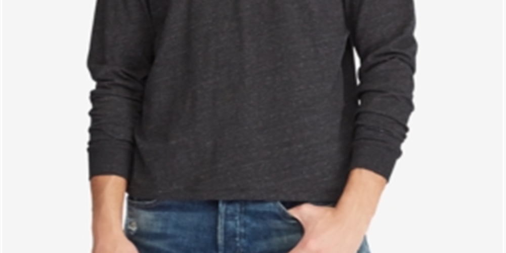 Camiseta Polo Ralph Lauren Masculina Classic Fit Crewneck Preta Tamanho 2XB