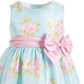 Vestido floral Shantung azul Good Lad para meninas, tamanho 4