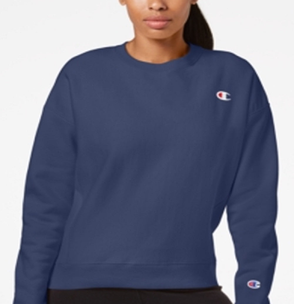 Moletom Champion Essential Fleece Feminino Azul Tamanho Médio