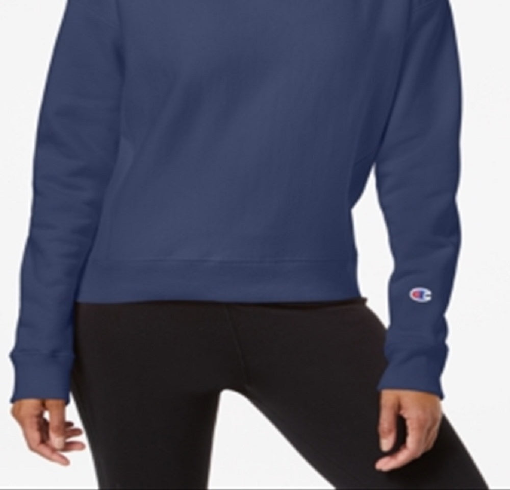 Moletom Champion Essential Fleece Feminino Azul Tamanho Médio