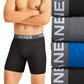 Cuecas boxer elásticas com absorção de umidade Hanes Men's Ultimate Comfortflex Fit, pacote com 4, pretas, tamanho médio