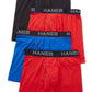 Cuecas Boxer Hanes Ultimate Comfort Flex Masculinas, Vermelho, Tamanho Médio, 4 Unidades