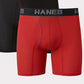 Cuecas boxer Hanes Ultimate Comfortflex masculinas, pacote com 4, tamanhos variados, tamanho extragrande