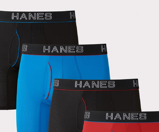 Cuecas boxer Hanes Ultimate Comfortflex masculinas, pacote com 4, tamanhos variados, tamanho extragrande