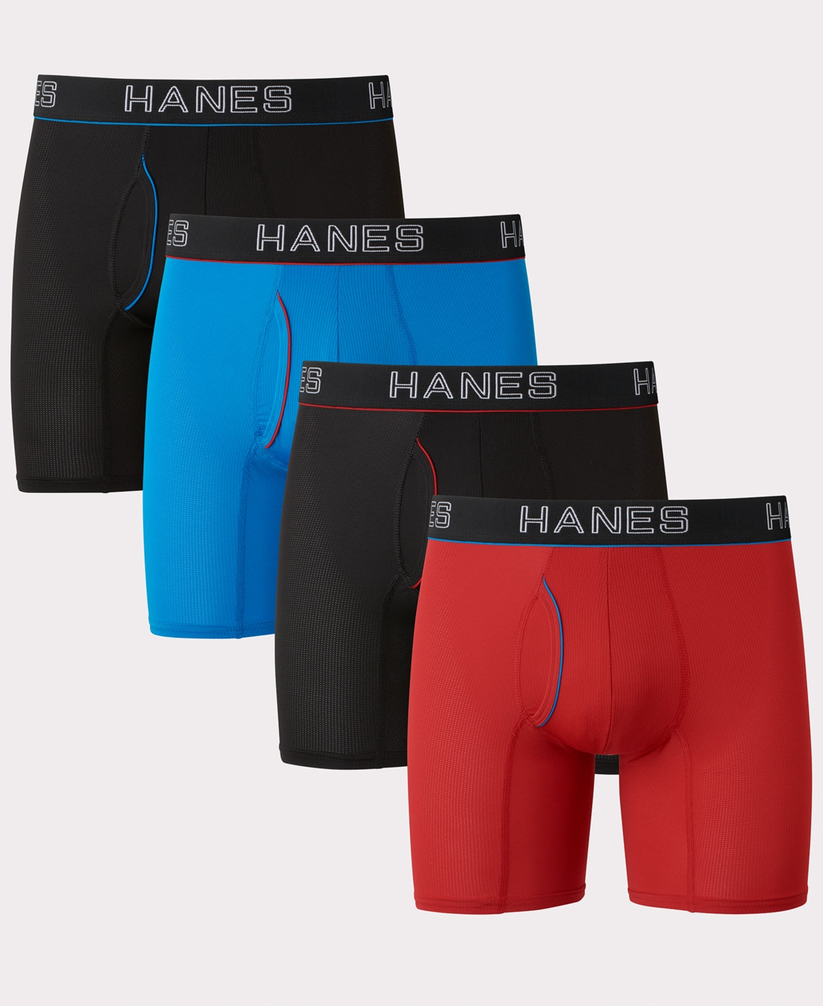 Cuecas boxer Hanes Ultimate Comfortflex masculinas, pacote com 4, tamanhos variados, tamanho extragrande