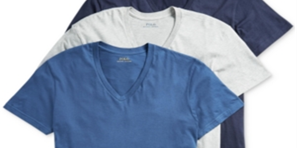 Camiseta Ralph Lauren Masculina Slim Fit Clássica Azul Tamanho P