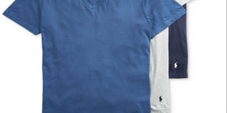 Camiseta Ralph Lauren Masculina Slim Fit Clássica Azul Tamanho P