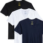 Polo Ralph Lauren Camiseta Masculina Slim Fit de Algodão com Gola V, Pacote com 3, Preta, Tamanho P