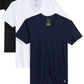 Polo Ralph Lauren Camiseta Masculina Slim Fit de Algodão com Gola V, Pacote com 3, Preta, Tamanho P