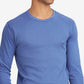 Camisa de dormir masculina Polo Ralph Lauren em malha waffle, azul, tamanho grande