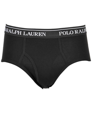 Cuecas Polo Ralph Lauren Masculinas de Algodão com Cós Baixo, Pacote com 4, Pretas, Tamanho Pequeno