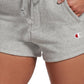 Shorts Champion Reverse Weave Feminino Cinza Tamanho X-G