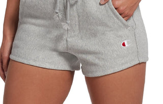 Shorts Champion Reverse Weave Feminino Cinza Tamanho X-G