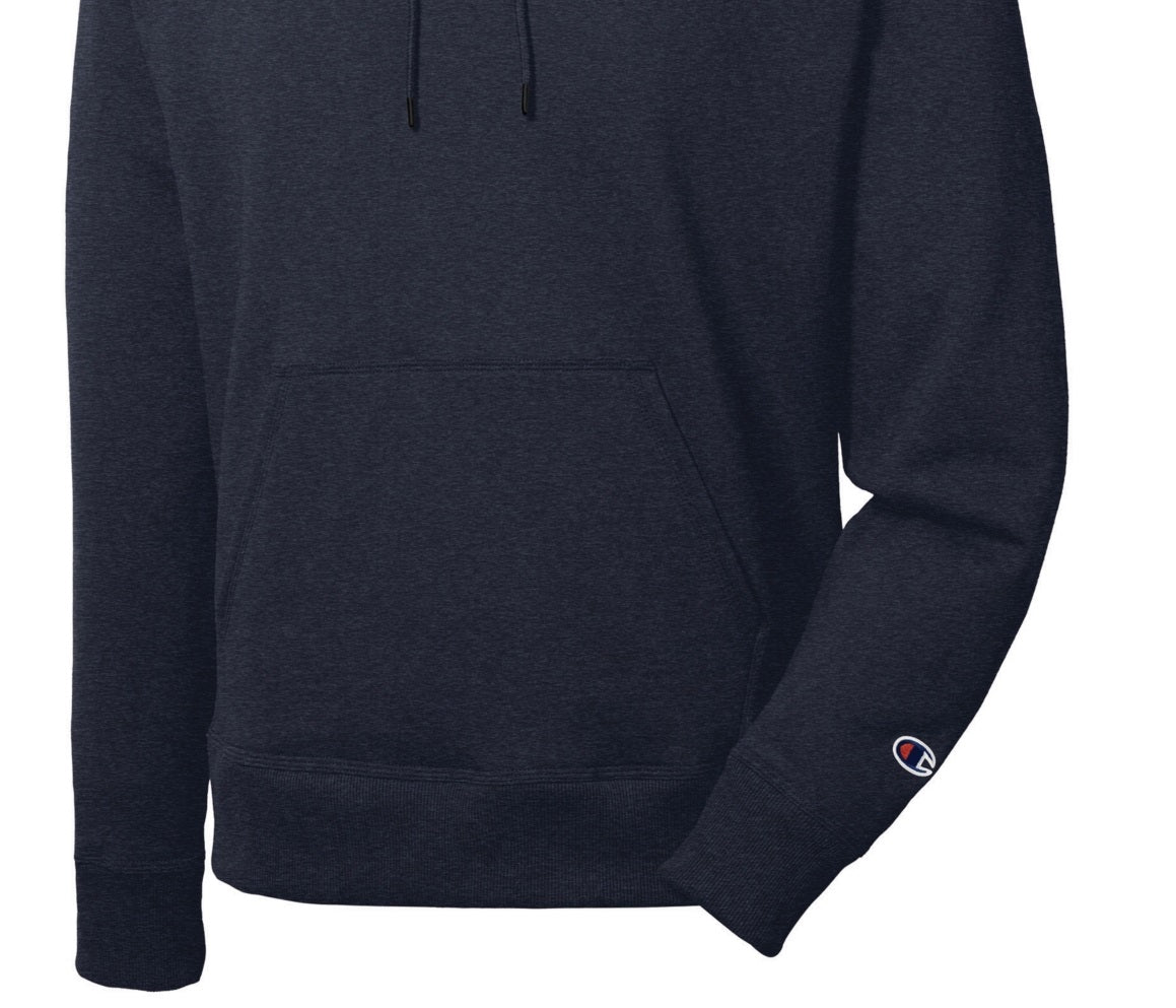 Moletom com capuz Champion Powerblend Fleece Masculino Azul Tamanho P