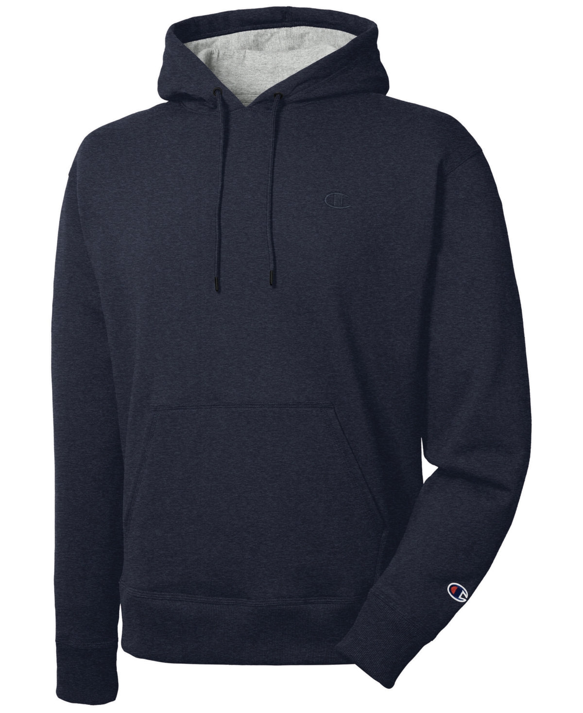 Moletom com capuz Champion Powerblend Fleece Masculino Azul Tamanho P