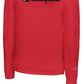 Camiseta masculina Champion com logotipo Script, manga comprida, vermelha, tamanho médio