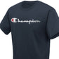 Camiseta Champion Masculina com Logotipo Script Azul Tamanho XX-G