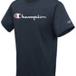 Camiseta Champion Masculina com Logotipo Script Azul Tamanho XX-G