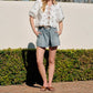 Aaron & Amber - Fleur Tie Top