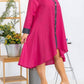 Karen T Design - Asymmetrical Shirt Dress With Contrast Collar