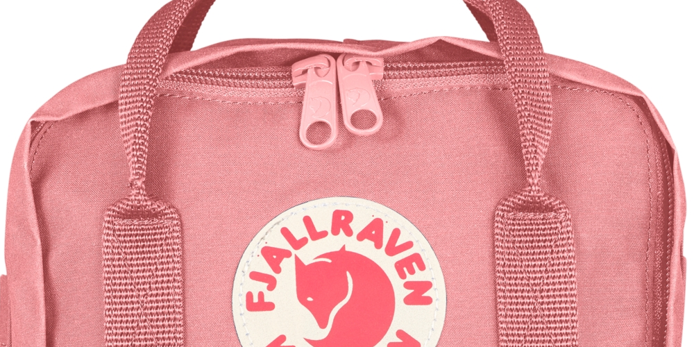 Mochila feminina Fjällräven Mini Kånken resistente à água, rosa, tamanho regular