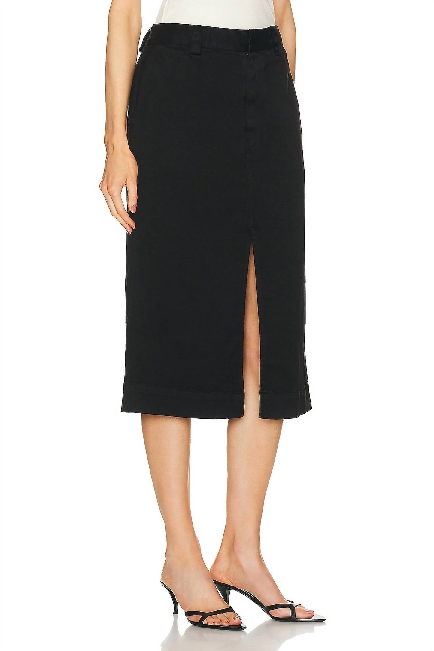 Enza Costa - SOFT TOUCH SLIT SKIRT