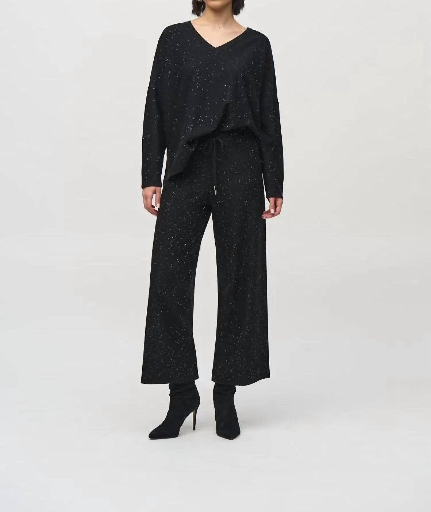 Joseph Ribkoff - Equined Sweater Knit Boxy Top