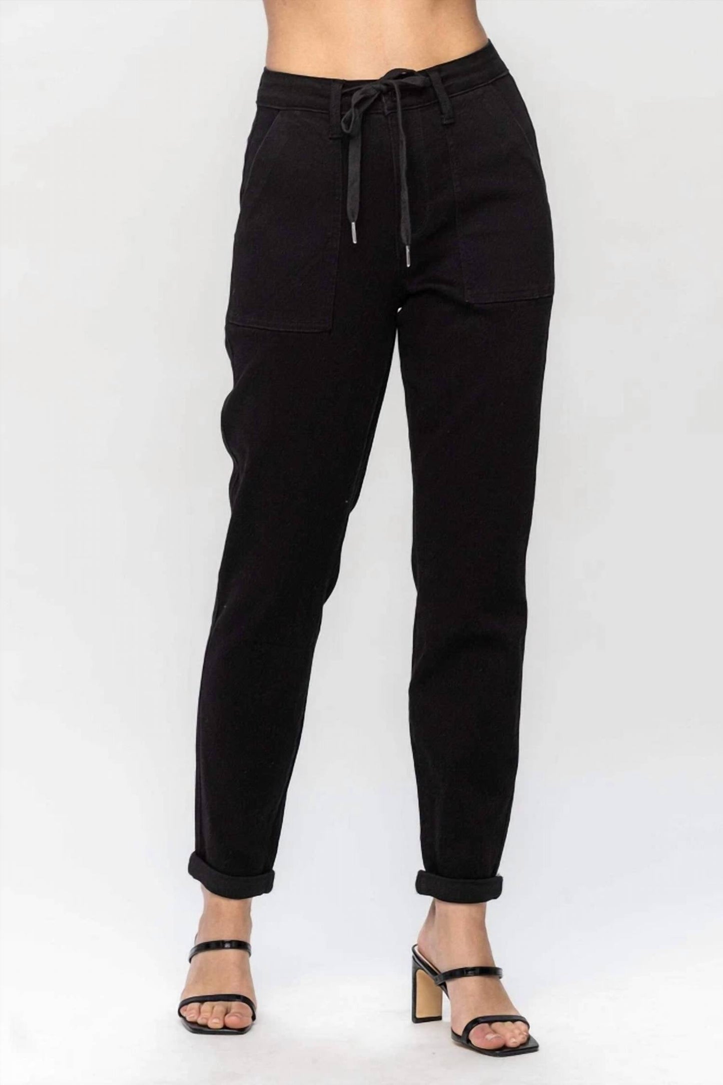 Judy Blue - Women's High Waist Double Roll Cuff Jogger