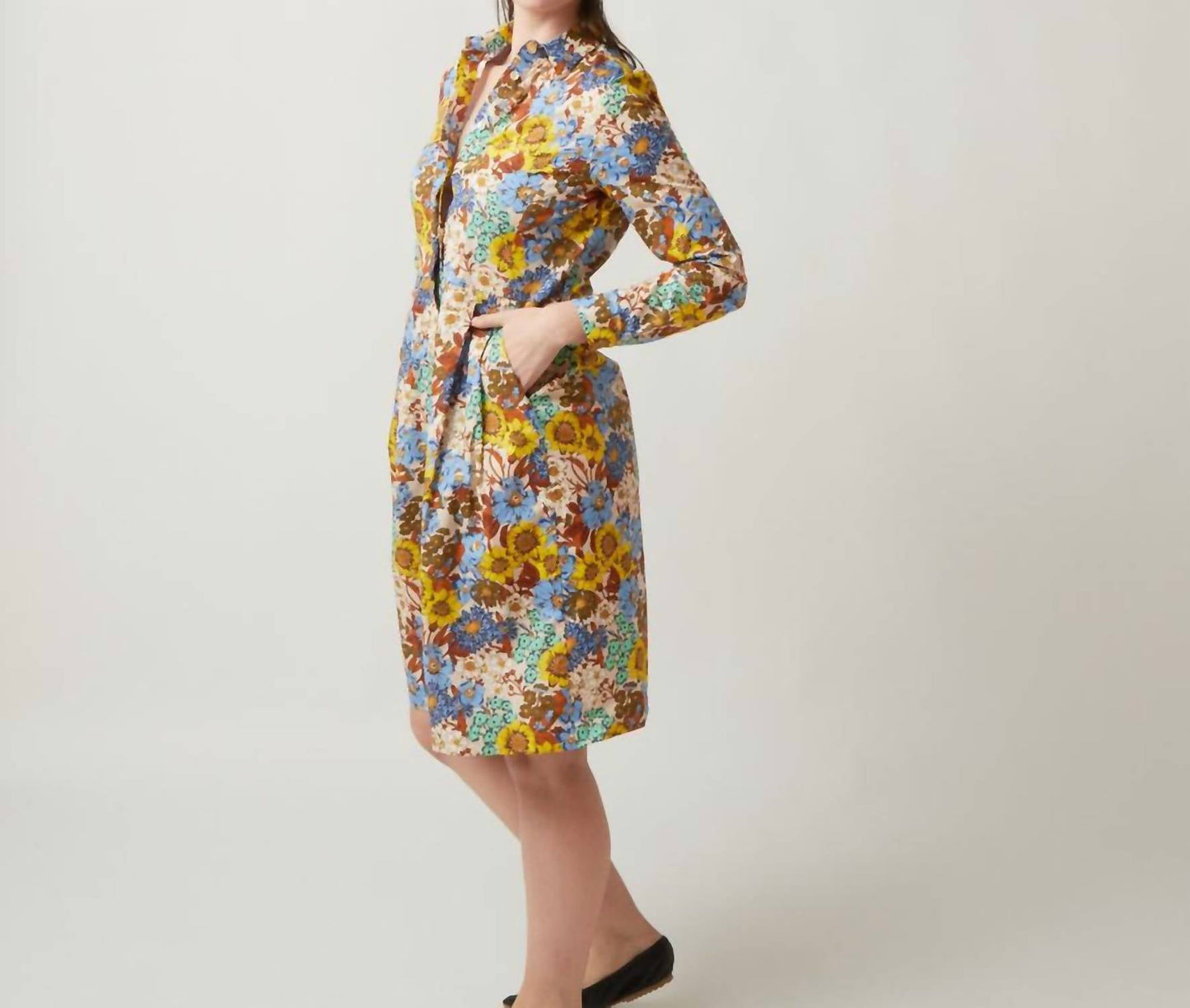 Caliban - Floral Shirt Dress