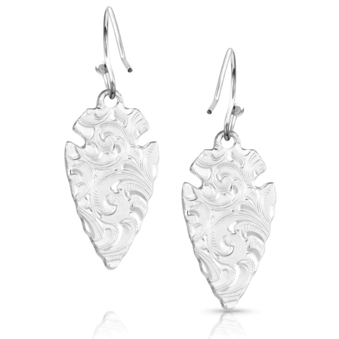 Montana Silversmiths - Women's Chiseled Arrowhead Earrings