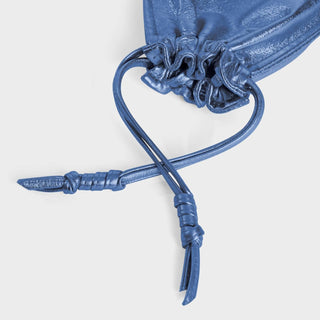 Lemiz - Bolsa feminina mini Bowie de couro com cordão