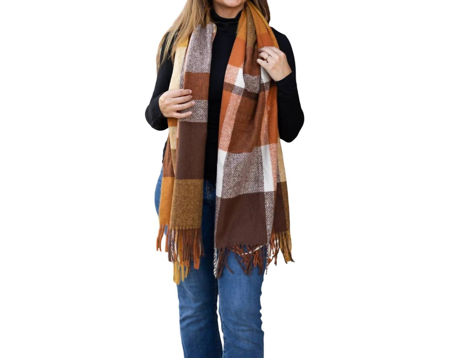Julia Rose - Colorful Plaid Knit Scarf Collection