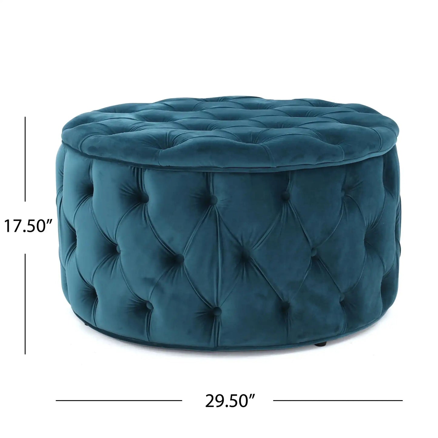 Modern Glam Ottoman Velvet
