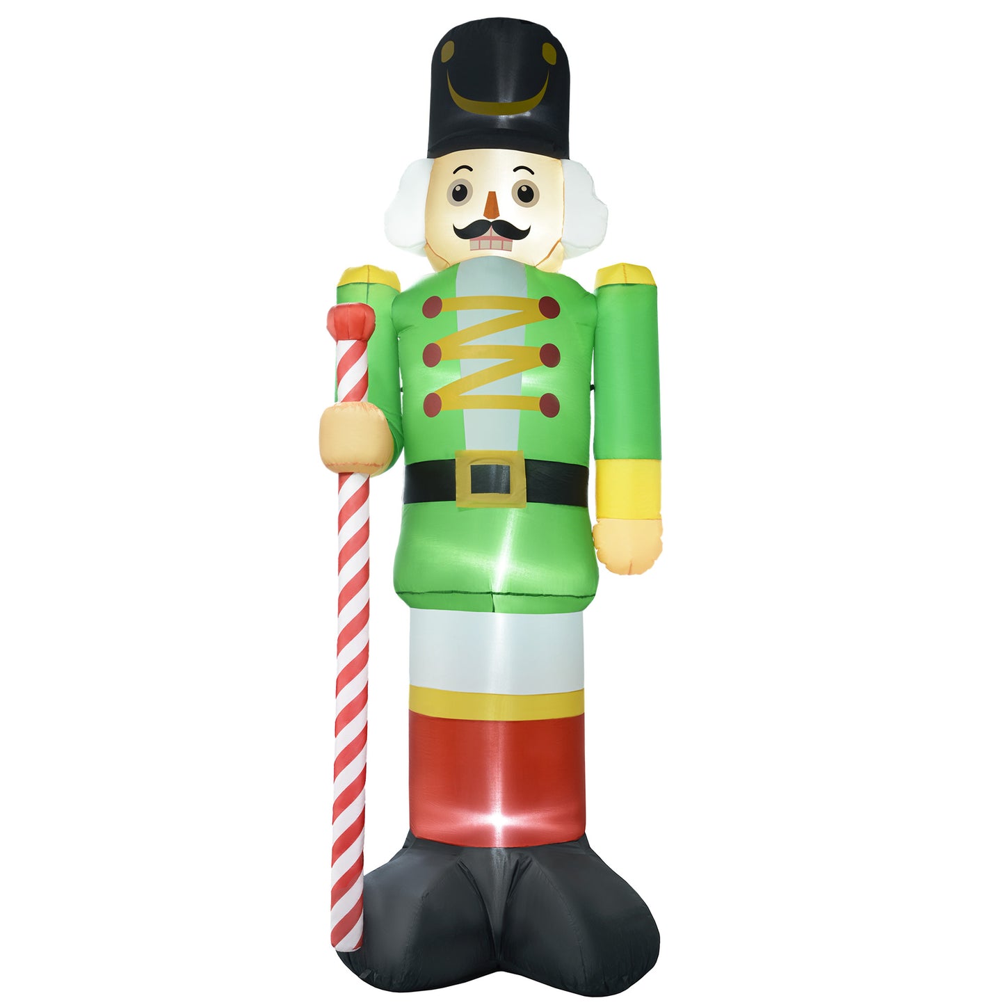 11.8' Christmas Inflatable Green Walnut Soldier – Outdoor Holiday Decoration