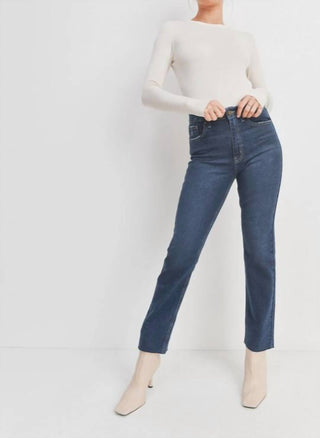 Judy Blue - Calça jeans escura com corte reto