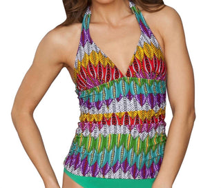 Perfil por Gottex - Top Halter Tankini Mexicana