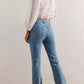 Free People - Xena High Rise Slim Straight Jeans