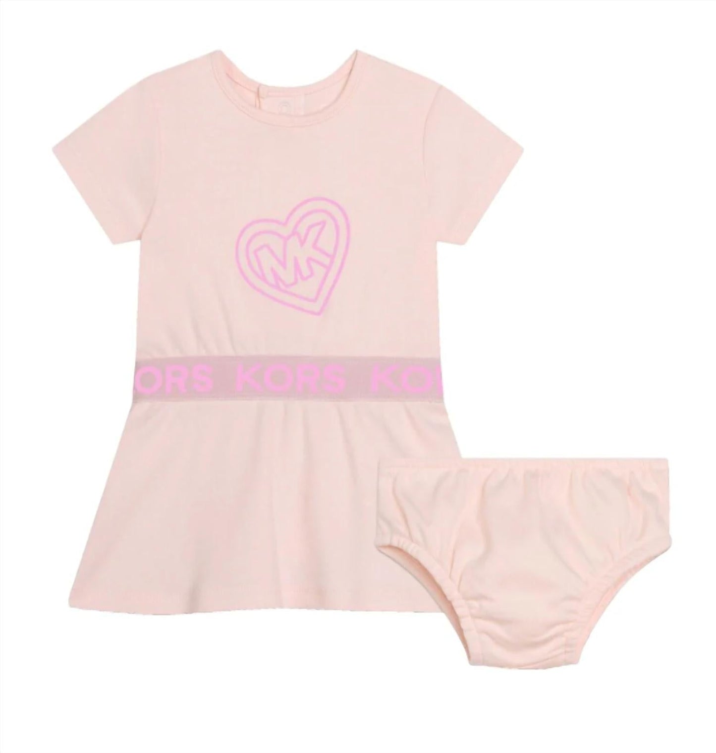 Michael Kors - Girls Logo Print Cotton Dress