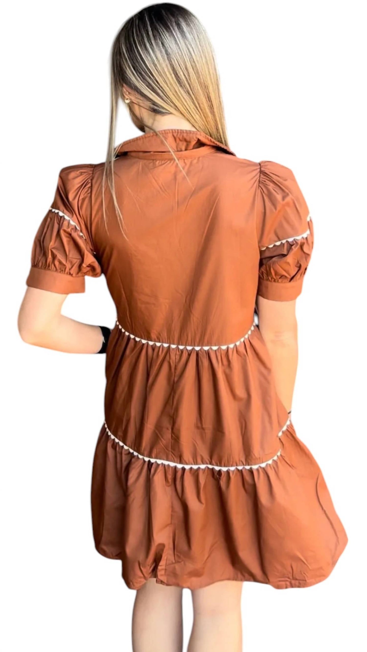 Entro - Scallop Trim Dress