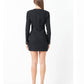 Endless Rose - Trim Detail Tweed Dress