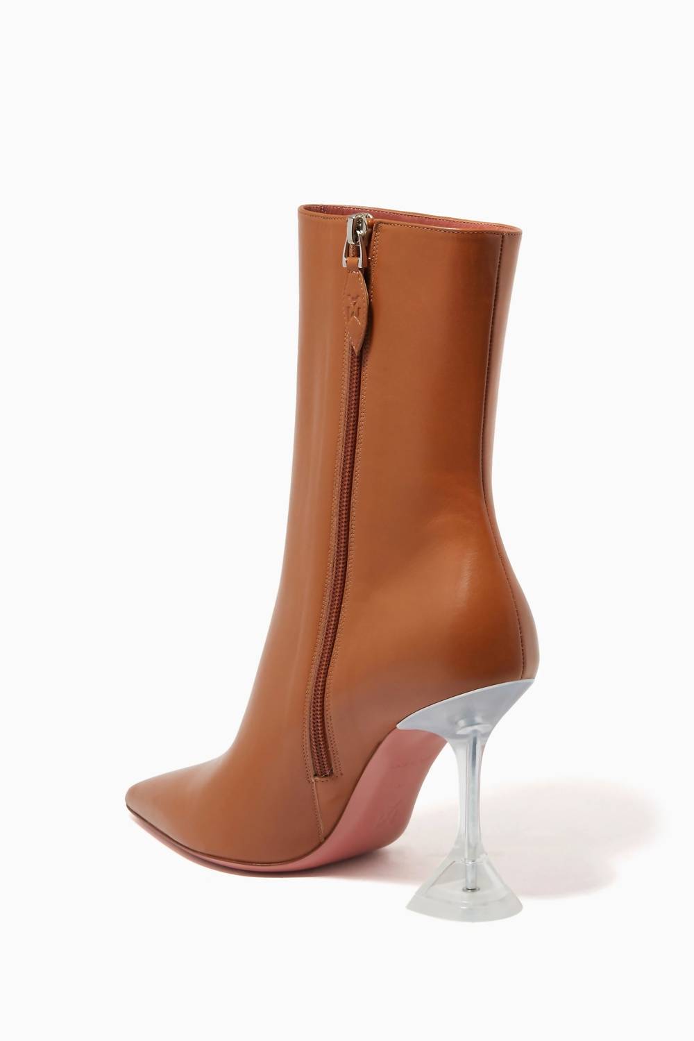 Amina Muaddi - Women's Giorgia Croc Leather Mid-calf Boots