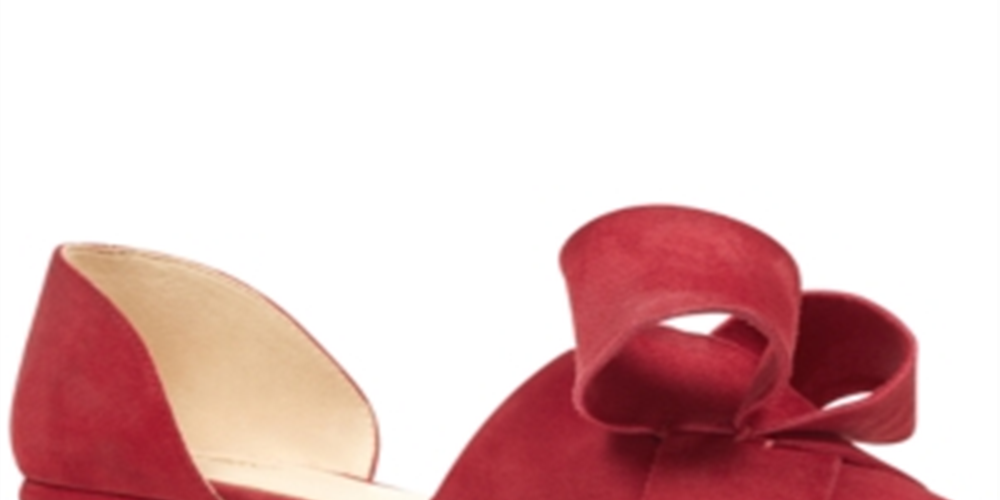 Nine West Shoreside D'Orsay Flat Vermelho Feminino Tamanho 8,5 M