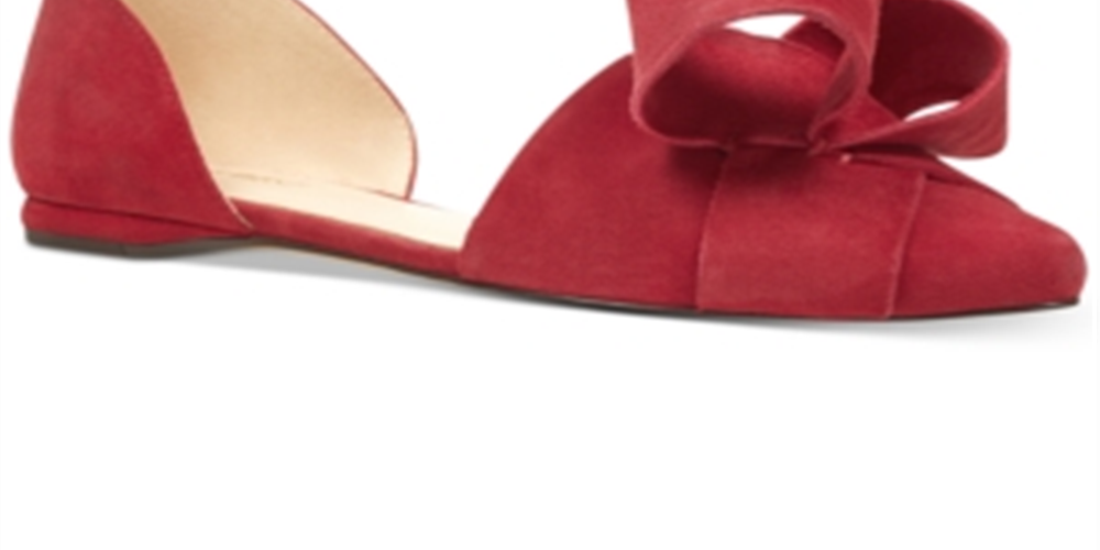 Nine West Shoreside D'Orsay Flat Vermelho Feminino Tamanho 8,5 M