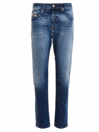 Diesel - Calça jeans masculina com ajuste afunilado e elástico D-fining