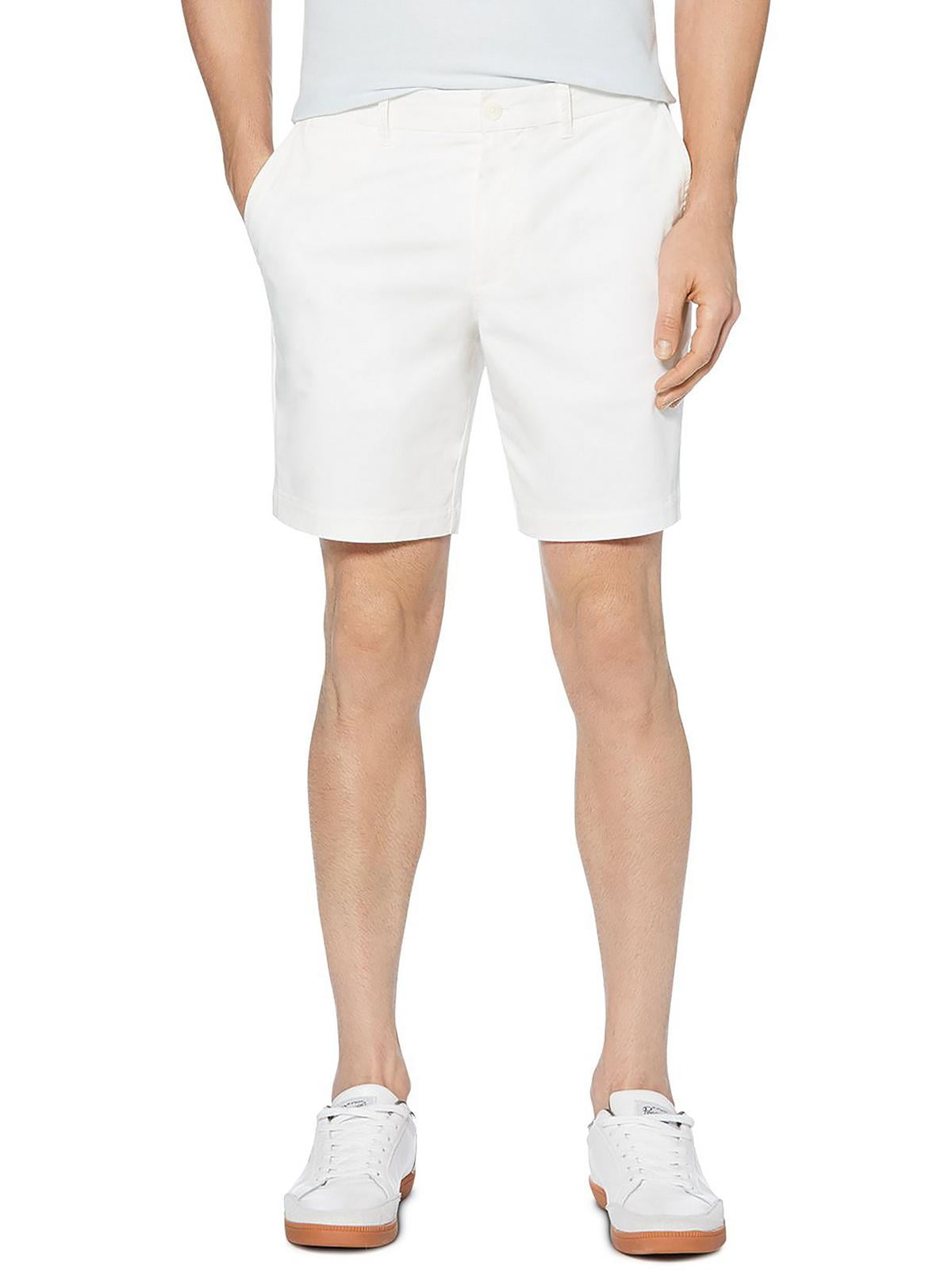 Shorts masculino original Penguin Slim Fit Soft Stretch 8, branco, tamanho 31