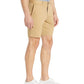 Shorts de sarja de algodão elástico original Penguin masculino, bege, tamanho 33