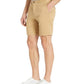 Shorts de sarja de algodão elástico original Penguin masculino, bege, tamanho 33