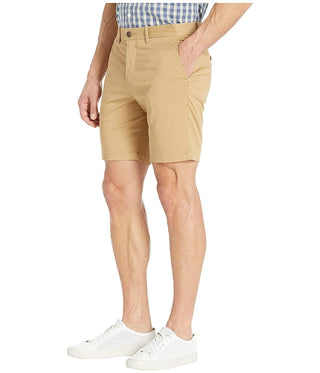 Shorts de sarja de algodão elástico original Penguin masculino, bege, tamanho 33