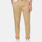 Calça Chino Original Penguin Masculina Slim Fit em Sarja Elástica Marrom Tamanho 38X32