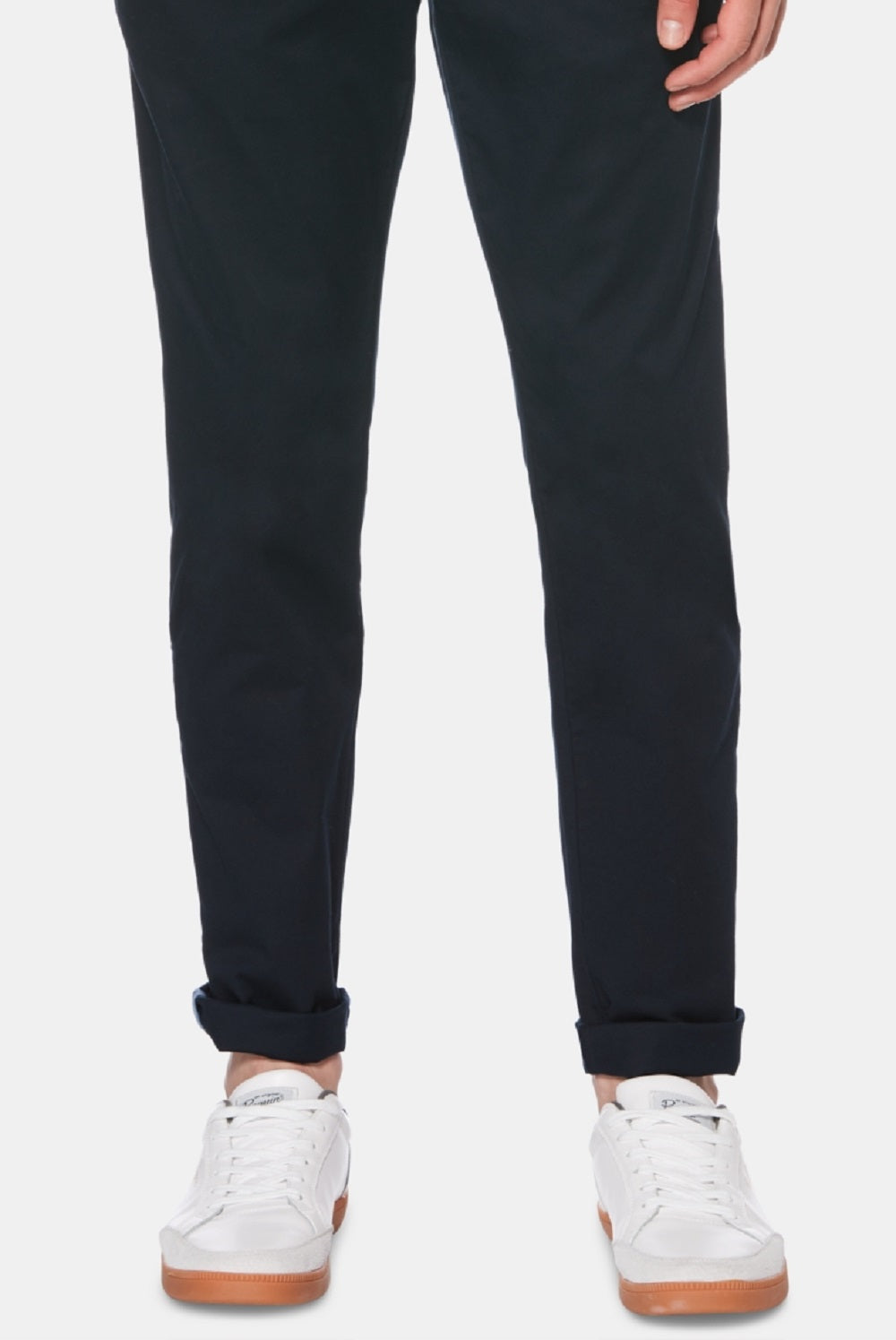 Calça Chino Masculina Original Penguin Premium Algodão Elástico Azul Tamanho 38X32
